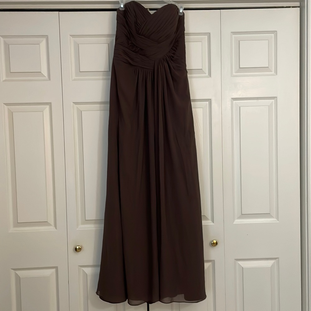 Brown B2 by Jasmine strapless dress
